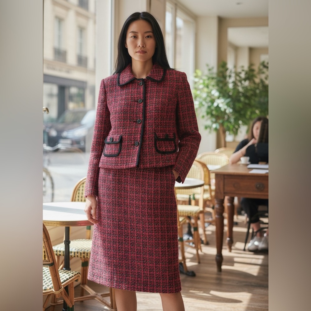 PENDLETON WOMEN’S TWEED SKIRT SUIT SET SIZE 10 PETITE